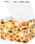 Bolaz Storage Bins with Lids and Handles, Halloween Seamless Pattern Design by Unknown
