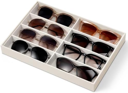 VLANDO Sunglasses Organizer, Stackable Jewelry Tray by VLANDO