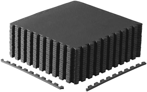 CAP Puzzle Exercise Mats | 1/2” Thick EVA Interlocking Foam Tiles by CAP