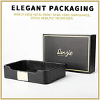 SANZIE Leather Tray Organizer, Valet Tray Key Bowl - Image 4