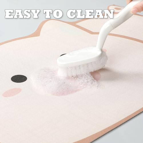 Cute Animals Bath Mat, Quick Dry and Absorbent Microfiber Bath Rug, Non-Slip Rug - Image 6
