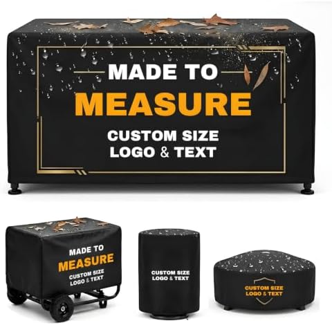 Custom Size Dust Covers with Personalized Logos or Text by Unknown