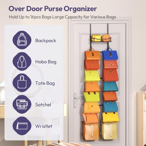 SWTYMIKI Over The Door Purse Organizer - Image 3