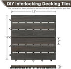 PrimeZone 216 PCS Solid Acacia Wood Interlocking Patio Deck Tiles Outdoor - Image 2