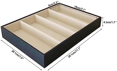 Premium Quality Sunglasses Tray Organizer Display PU Leather Exterior Soft - Image 5