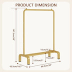 JIUYOTREE Garment Rack Clothing Clothes Rack - Image 3