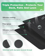TAOMAND Large 76 x 52 inches Under Grill Mats - Image 2