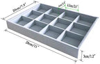 Grey Velvet Stackable Organizer Premium Grade Fabric Soft Protection - Image 4
