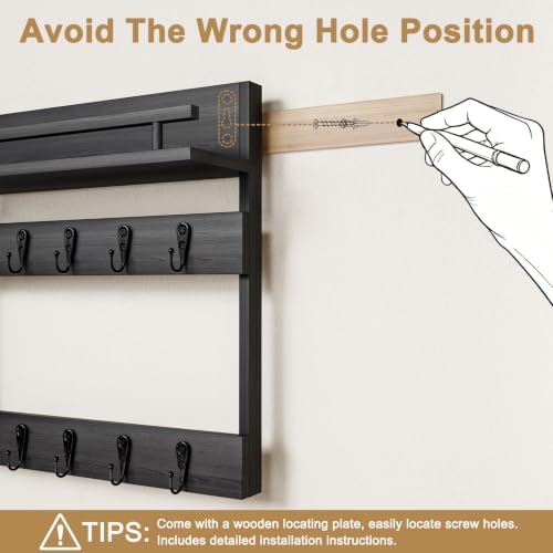 2-Tier Entryway Key Holder - Image 3
