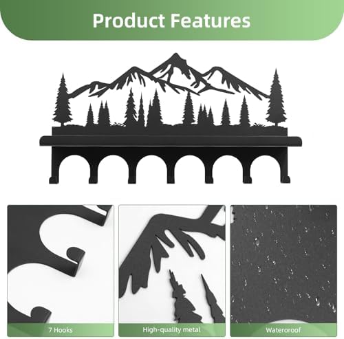 Wall Mounted Mountain Key & Mail Holder - Image 6