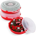 HOMZ Holiday Storage 24" Clear Plastic Wreath Container, 3 Pack by Homz