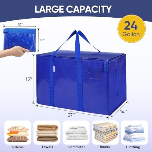 TICONN 8 Pack Extra Large Moving Bags Heavy Duty - Image 3