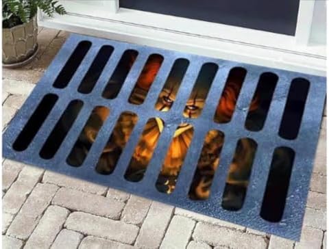 3D Illusion Clown Door Mat by Bwecitoo