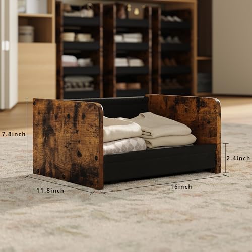 FOUCSSOMEI Closet Organizer and Storage, 4 Tier Stackable Storage Organizer - Image 3