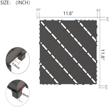 Plastic Interlocking Deck Tiles Waterproof Deck Tiles Interlocking Outdoor All - Image 2