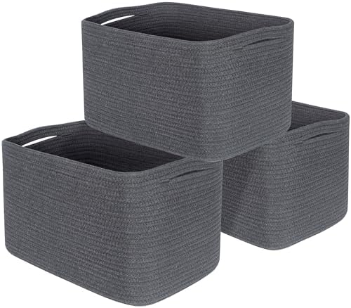 MINTWOOD Design 3-Pack Decorative Woven Storage Baskets by MINTWOODDesign