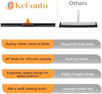 Floor Squeegee Broom, 56’’ Long Handle Water Wiper - Image 2