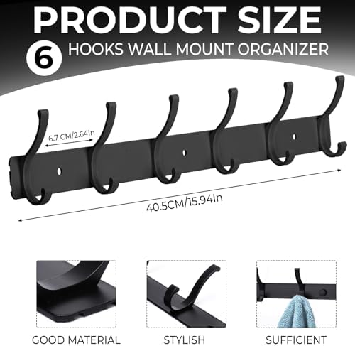 Wall Mount Coat Rack 2 Pack - Image 2