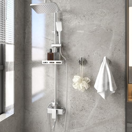 Towel Hooks for Bathroom 2 Packs Screw- in Chrome Finish Wall Mount Towel - Image 4