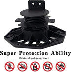 24Pack Adjustable Plastic Pedestal Paver, Floor Slate Support Floor Lift - Image 4