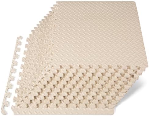 ProsourceFit Exercise Puzzle Mat 1/2-inch, EVA Interlocking Foam Floor Tiles by ProsourceFit