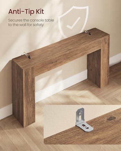 VASAGLE 47.2 Inches Entryway Table, Thick Tabletop Console Table - Image 5