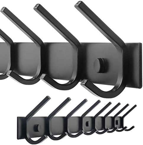 WEBI Coat Rack Wall Mounted, 8 Coat Hooks by WEBI