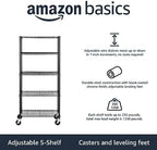 Amazon Basics 5-Shelf Heavy Duty Garage Shelving Storage Rack - Image 2