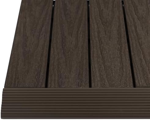 NewTechWood 1 in. x 1 ft. Quick Deck Composite Deck Tile Straight Fascia by NewTechWood