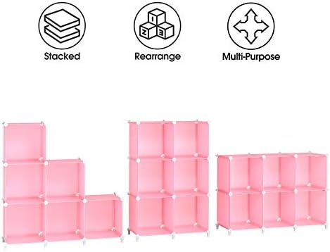 HOMIDEC 6-Cube Storage Shelf, Storage Bookcase Bookshelf - Image 6