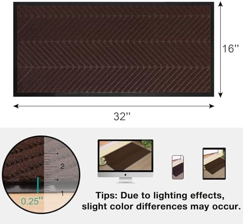 16" x 32" Front Door Mat Indoor Outdoor, Welcome Doormat - Image 2