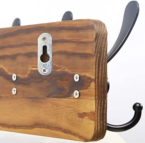 SKOLOO Rustic Coat Rack Wall Mount, Solid Wood - Image 6