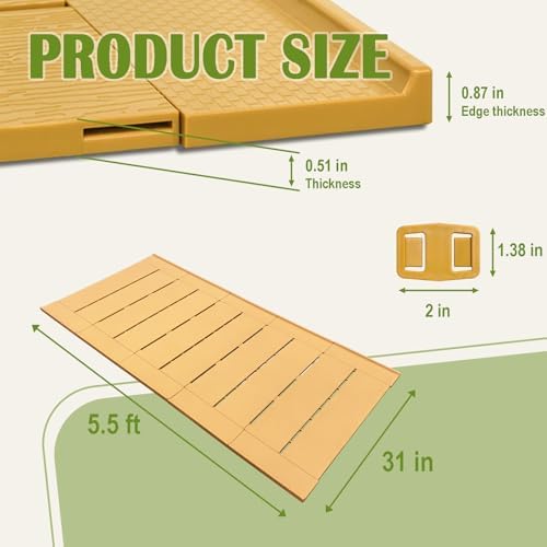 31" x 5.5' Garden Pathway Interlocking Plastic Walkway - Image 3