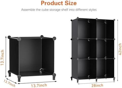 HOMIDEC XLarge Cube Storage Organizer, 13.7 Inch Closet Organizer Storage - Image 2