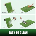Artificial Grass Door Mat, Thick Turf Grass Dog Indoor/Outdoor Rug - Image 6