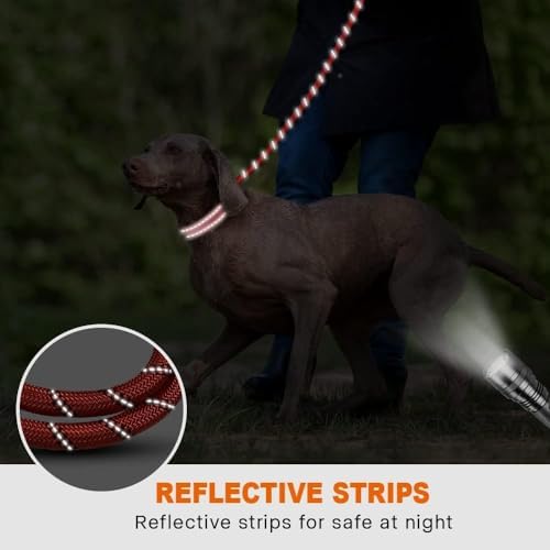 Taglory Rope Dog Leash for Medium Large Dogs, 4 FT Padded Handle - Image 5