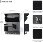 DOPACE Handcrafted Pine Wood Mail Organizer & Key Holder - Image 3