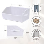 Homsorout Closet Baskets for Shelves - Image 2