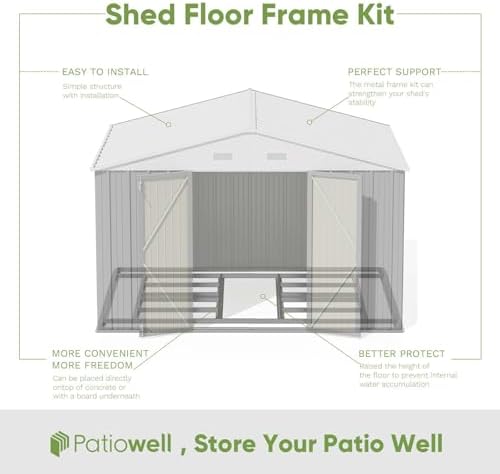 Patiowell 10x8 FT Outdoor Storage Shed - Image 3