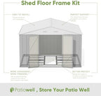 Patiowell 10x8 FT Outdoor Storage Shed - Image 3