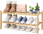 viewcare 2-Tier Bamboo Shoe Rack by VIEWCARE