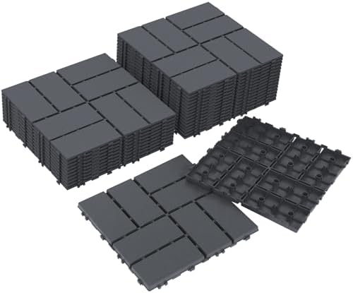 Neoaider Decking Tiles 27Pcs, Dark Grey by Neoaider