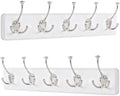 IBosins 2 Pack White Coat Rack Wall Mount by IBosins