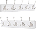IBosins 2 Pack White Coat Rack Wall Mount by IBosins