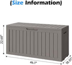 Outdoor Storage Box Waterproof, 82 Gallon Deck Box - Image 2