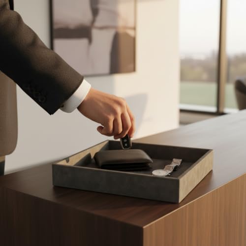 Hard-Sided Valet Tray, Desktop Organizer - Image 2