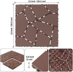 Interlocking Patio Plastic Deck Tiles - Image 2