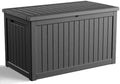 260 Gallon Outdoor Deck Box, Lockable Waterproof Outdoor Storage Boxes by MAIUSCOLI