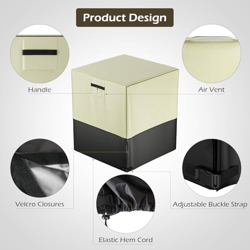 Air Conditioner Cover for Outside -Waterproof AC Units Cover Outdoor for Winter - Image 3