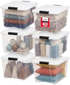 IRIS USA 40 Qt Storage Bins by IRISUSA